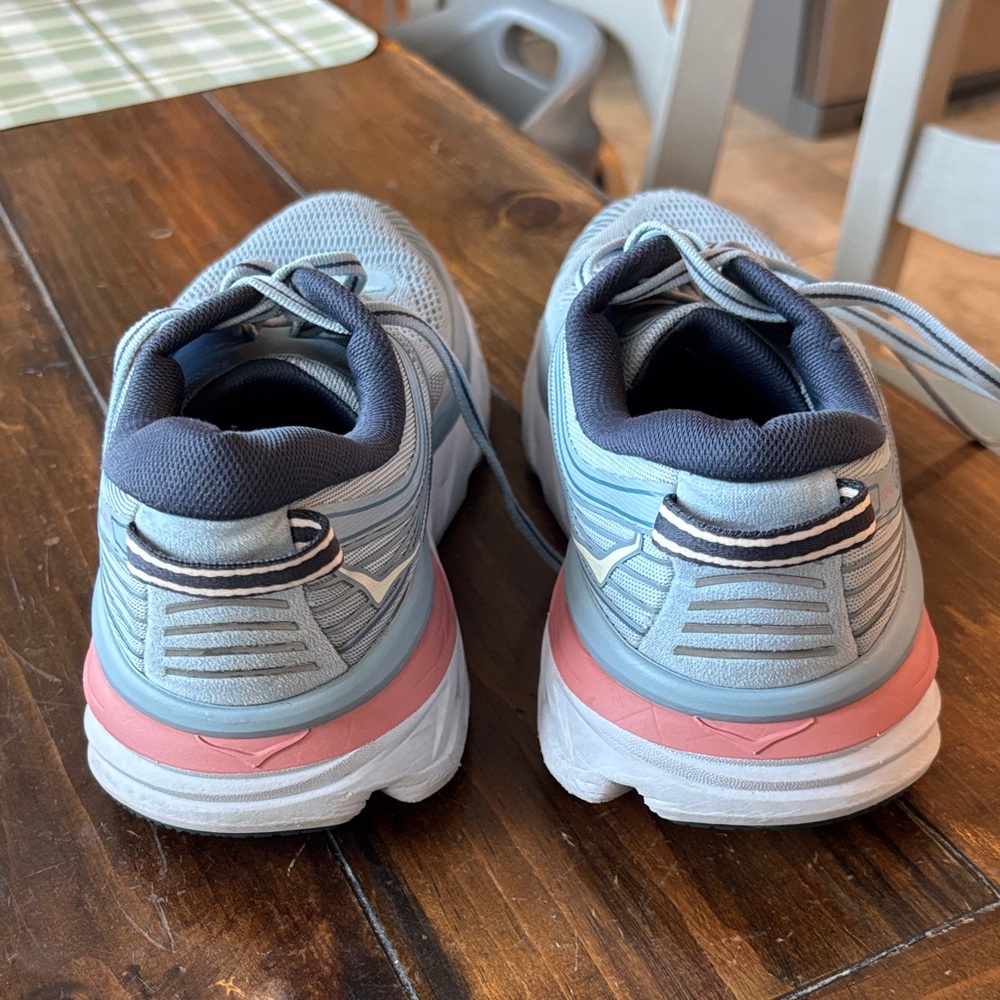 Hoka Women's Gray and Pink Athletic Shoes - Picture 4 of 4